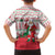 Italy Christmas Family Matching Off Shoulder Maxi Dress and Hawaiian Shirt with Pizza Chef Santa Leaning Tower Colosseum and Red Green Holiday Pattern Design - Wonder Print Shop