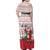 Italy Christmas Family Matching Off Shoulder Maxi Dress and Hawaiian Shirt with Pizza Chef Santa Leaning Tower Colosseum and Red Green Holiday Pattern Design - Wonder Print Shop