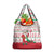 Italy Christmas Grocery Bag with Pizza Chef Santa Leaning Tower Colosseum and Red Green Holiday Pattern Design - Wonder Print Shop