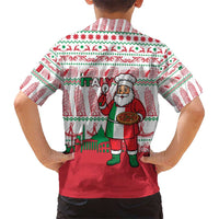 Italy Christmas Hawaiian Shirt with Pizza Chef Santa Leaning Tower Colosseum and Red Green Holiday Pattern Design - Wonder Print Shop