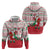 Italy Christmas Hoodie with Pizza Chef Santa Leaning Tower Colosseum and Red Green Holiday Pattern Design - Wonder Print Shop