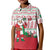 Italy Christmas Kid Polo Shirt with Pizza Chef Santa Leaning Tower Colosseum and Red Green Holiday Pattern Design - Wonder Print Shop