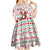 Italy Christmas Kid Short Sleeve Dress with Pizza Chef Santa Leaning Tower Colosseum and Red Green Holiday Pattern Design - Wonder Print Shop