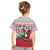 Italy Christmas Kid T Shirt with Pizza Chef Santa Leaning Tower Colosseum and Red Green Holiday Pattern Design - Wonder Print Shop