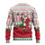 Italy Christmas Ugly Christmas Sweater with Pizza Chef Santa Leaning Tower Colosseum and Red Green Holiday Pattern Design - Wonder Print Shop
