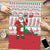 Italy Christmas Puzzle with Pizza Chef Santa Leaning Tower Colosseum and Red Green Holiday Pattern Design - Wonder Print Shop