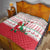 Italy Christmas Quilt with Pizza Chef Santa Leaning Tower Colosseum and Red Green Holiday Pattern Design - Wonder Print Shop