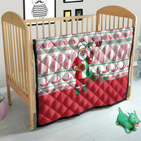 Italy Christmas Quilt with Pizza Chef Santa Leaning Tower Colosseum and Red Green Holiday Pattern Design - Wonder Print Shop