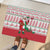 Italy Christmas Rubber Doormat with Pizza Chef Santa Leaning Tower Colosseum and Red Green Holiday Pattern Design - Wonder Print Shop