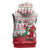 Italy Christmas Sleeveless Zip Hoodie with Pizza Chef Santa Leaning Tower Colosseum and Red Green Holiday Pattern Design - Wonder Print Shop
