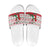 Italy Christmas Slide Sandals with Pizza Chef Santa Leaning Tower Colosseum and Red Green Holiday Pattern Design - Wonder Print Shop