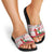 Italy Christmas Slide Sandals with Pizza Chef Santa Leaning Tower Colosseum and Red Green Holiday Pattern Design - Wonder Print Shop