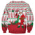 Italy Christmas Sweatshirt with Pizza Chef Santa Leaning Tower Colosseum and Red Green Holiday Pattern Design - Wonder Print Shop