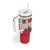 Italy Christmas Tumbler With Handle with Pizza Chef Santa Leaning Tower Colosseum and Red Green Holiday Pattern Design - Wonder Print Shop