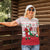 Italy Christmas Women Polo Shirt with Pizza Chef Santa Leaning Tower Colosseum and Red Green Holiday Pattern Design - Wonder Print Shop