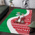 Italy Christmas Area Rug with Pizza Chef Santa Leaning Tower Colosseum and Red Green Holiday Pattern Design - Wonder Print Shop