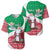 Italy Christmas Baseball Jersey with Pizza Chef Santa Leaning Tower Colosseum and Red Green Holiday Pattern Design - Wonder Print Shop