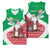 Italy Christmas Basketball Jersey with Pizza Chef Santa Leaning Tower Colosseum and Red Green Holiday Pattern Design - Wonder Print Shop