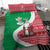 Italy Christmas Bedding Set with Pizza Chef Santa Leaning Tower Colosseum and Red Green Holiday Pattern Design - Wonder Print Shop