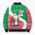 Italy Christmas Bomber Puffer Jacket with Pizza Chef Santa Leaning Tower Colosseum and Red Green Holiday Pattern Design - Wonder Print Shop