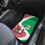 Italy Christmas Car Mats with Pizza Chef Santa Leaning Tower Colosseum and Red Green Holiday Pattern Design - Wonder Print Shop