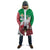 Italy Christmas Cloak with Pizza Chef Santa Leaning Tower Colosseum and Red Green Holiday Pattern Design - Wonder Print Shop