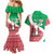 Italy Christmas Couples Matching Mermaid Dress and Hawaiian Shirt with Pizza Chef Santa Leaning Tower Colosseum and Red Green Holiday Pattern Design - Wonder Print Shop