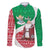 Italy Christmas Family Matching Off Shoulder Maxi Dress and Hawaiian Shirt with Pizza Chef Santa Leaning Tower Colosseum and Red Green Holiday Pattern Design - Wonder Print Shop
