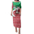 Italy Christmas Family Matching Puletasi and Hawaiian Shirt with Pizza Chef Santa Leaning Tower Colosseum and Red Green Holiday Pattern Design - Wonder Print Shop