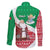 Italy Christmas Family Matching Short Sleeve Bodycon Dress and Hawaiian Shirt with Pizza Chef Santa Leaning Tower Colosseum and Red Green Holiday Pattern Design - Wonder Print Shop