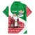 Italy Christmas Family Matching Summer Maxi Dress and Hawaiian Shirt with Pizza Chef Santa Leaning Tower Colosseum and Red Green Holiday Pattern Design - Wonder Print Shop