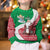 Italy Christmas Kid Ugly Christmas Sweater with Pizza Chef Santa Leaning Tower Colosseum and Red Green Holiday Pattern Design - Wonder Print Shop