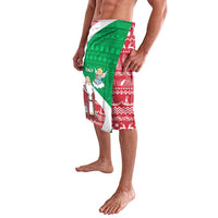 Italy Christmas Lavalava with Pizza Chef Santa Leaning Tower Colosseum and Red Green Holiday Pattern Design - Wonder Print Shop