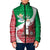 Italy Christmas Padded Jacket with Pizza Chef Santa Leaning Tower Colosseum and Red Green Holiday Pattern Design - Wonder Print Shop