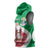Italy Christmas Sleeveless Hoodie with Pizza Chef Santa Leaning Tower Colosseum and Red Green Holiday Pattern Design - Wonder Print Shop