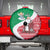 Italy Christmas Spare Tire Cover with Pizza Chef Santa Leaning Tower Colosseum and Red Green Holiday Pattern Design - Wonder Print Shop