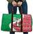 Italy Christmas Travel Bag with Pizza Chef Santa Leaning Tower Colosseum and Red Green Holiday Pattern Design - Wonder Print Shop