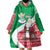 Italy Christmas Wearable Blanket Hoodie with Pizza Chef Santa Leaning Tower Colosseum and Red Green Holiday Pattern Design - Wonder Print Shop