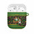 Jamaica Christmas AirPods Case with Rasta Santa Snowman Gingerbread Drummer Palm Trees and Green Yellow Knit Pattern Design - Wonder Print Shop