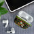Jamaica Christmas AirPods Case with Rasta Santa Snowman Gingerbread Drummer Palm Trees and Green Yellow Knit Pattern Design - Wonder Print Shop