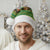 Jamaica Christmas Santa Hat with Rasta Santa Snowman Gingerbread Drummer Palm Trees and Green Yellow Knit Pattern Design - Wonder Print Shop
