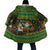 Jamaica Christmas Cloak with Rasta Santa Snowman Gingerbread Drummer Palm Trees and Green Yellow Knit Pattern Design - Wonder Print Shop
