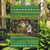 Jamaica Christmas Garden Flag with Rasta Santa Snowman Gingerbread Drummer Palm Trees and Green Yellow Knit Pattern Design - Wonder Print Shop