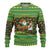 Jamaica Christmas Ugly Christmas Sweater with Rasta Santa Snowman Gingerbread Drummer Palm Trees and Green Yellow Knit Pattern Design - Wonder Print Shop