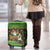 Jamaica Christmas Luggage Cover with Rasta Santa Snowman Gingerbread Drummer Palm Trees and Green Yellow Knit Pattern Design - Wonder Print Shop