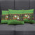 Jamaica Christmas Pillow Cover with Rasta Santa Snowman Gingerbread Drummer Palm Trees and Green Yellow Knit Pattern Design - Wonder Print Shop