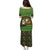 Jamaica Christmas Puletasi with Rasta Santa Snowman Gingerbread Drummer Palm Trees and Green Yellow Knit Pattern Design - Wonder Print Shop