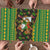 Jamaica Christmas Puzzle with Rasta Santa Snowman Gingerbread Drummer Palm Trees and Green Yellow Knit Pattern Design - Wonder Print Shop