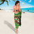 Jamaica Christmas Sarong with Rasta Santa Snowman Gingerbread Drummer Palm Trees and Green Yellow Knit Pattern Design - Wonder Print Shop