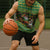 Jamaica Christmas Sleeveless Hoodie with Rasta Santa Snowman Gingerbread Drummer Palm Trees and Green Yellow Knit Pattern Design - Wonder Print Shop